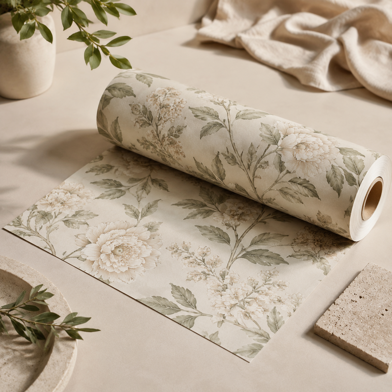 Sage Botanical wallpaper