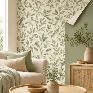 Botanical Leaf Wallpaper