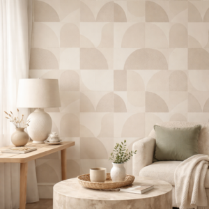 Modern Cream Neutral Wallpaper