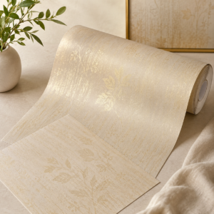 Herringbone Beige Wallpaper